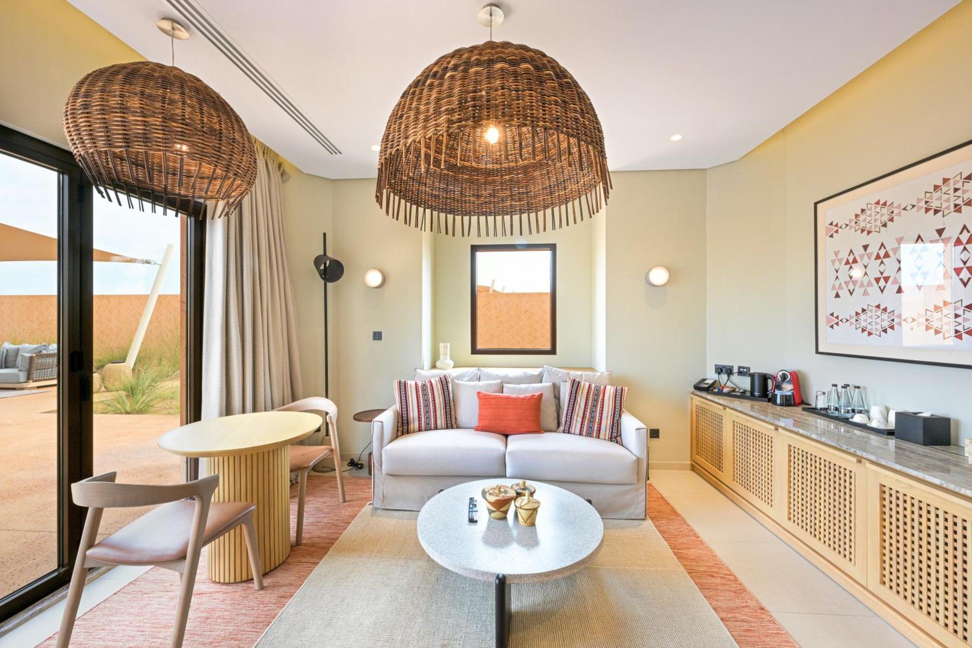 Отель Al Badayer Retreat By Sharjah Collection Margham Экстерьер фото A living room at the hotel